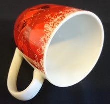 Lade das Bild in den Galerie-Viewer, KAFFEETASSE - Porzellan, Weihnachten Schneeflocken Geschenke Dekor