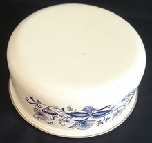 Lade das Bild in den Galerie-Viewer, 2er Set GROßE & KLEINE SCHÜSSEL - Metall / Emaile, Zwiebelmuster Motiv Silberrand Dekor