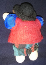 Lade das Bild in den Galerie-Viewer, CLOWN PUPPE - Mittelgroß, Stoff / Glas, Handarbeit, Handbemalt (B)