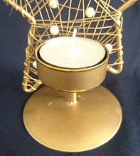 Lade das Bild in den Galerie-Viewer, WEINACHTSDEKORATION TEELICHHALTER- Metall / Kunststoff, Stern Vernetztes Motiv Form Dekor (G)