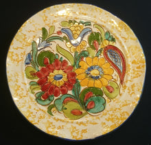 Lade das Bild in den Galerie-Viewer, WAND SAMMELTELLER - Keramik / Steingut, Blumenblüten Pflanzen Wiesen Motiv Dekor