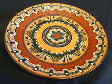 Lade das Bild in den Galerie-Viewer, WAND SAMMELTELLER - Keramik / Steingut, Mediterran Abstrakt Dekor