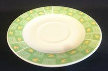 Lade das Bild in den Galerie-Viewer, 3er KAFFEEGEDECK - Porzellan, Blätter Punkte Abstrakt Dekor