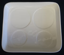 Lade das Bild in den Galerie-Viewer, GETRÄNKE- SERVIERTABLETT - Porzellan, Modernes Einfärbiges Quadratisches Form Motiv Dekor