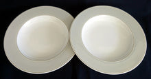 Lade das Bild in den Galerie-Viewer, SUPPENTELLER "Roma" - Porzellan, Rand Innen Linie Breiter Rand Motiv Dekor