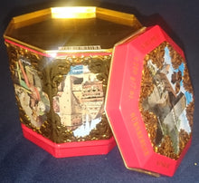 Lade das Bild in den Galerie-Viewer, LEBKUCHENDOSE MIT DECKEL - Metall / Blech, Gemälde Bilder verschiedene Künstler Aufschrift Motiv Dekor (G)