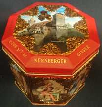 Lade das Bild in den Galerie-Viewer, LEBKUCHENDOSE MIT DECKEL - Metall / Blech, Gemälde Bilder verschiedene Künstler Aufschrift Motiv Dekor (G)