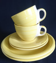 Lade das Bild in den Galerie-Viewer, DESSERTTELLER "Flirt" "Liso" - Porzellan, Streifen Einfärbiges Meliertes Dekor