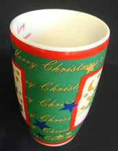 Lade das Bild in den Galerie-Viewer, KAFFEETASSE - Keramik / Steingut, Schriftzug Merry Christmas Advents Weihnachten Motiv Dekor