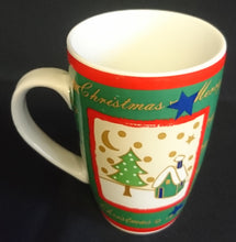 Lade das Bild in den Galerie-Viewer, KAFFEETASSE - Keramik / Steingut, Schriftzug Merry Christmas Advents Weihnachten Motiv Dekor