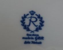 Lade das Bild in den Galerie-Viewer, DESSERTTELLER - Fine China Porzellan, Echt Kobalt Klassisch Zweifarbig Dekor