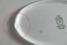 Lade das Bild in den Galerie-Viewer, SERVIERPLATTE - Porzellan, Ovale Form, Klassisch Blumen Lilien Dekor