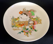 Lade das Bild in den Galerie-Viewer, SAMMELTELLERCHEN UNTERSETZER - Porzellan, Orientalisches Mann Kopf Garten Vögel Blumenblüten Pflanzen Motiv Dekor, Björn Wiinblad Designer