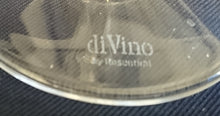 Lade das Bild in den Galerie-Viewer, GETRÄNKEGLAS "Di Vino" - Hartglas, Schriftzug Motiv Dekor