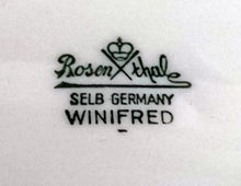 Lade das Bild in den Galerie-Viewer, SERVIERPLATTE "Winifred" - Porzellan, Blumen / Linien Klassisch Dekor