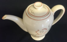 Lade das Bild in den Galerie-Viewer, 5er Set KAFFEEKANNE MIT DECKEL / MILCHKÄNNCHEN / ZUCKERDOSE MIT DECKEL - "Winifred" - Porzellan, Blumen / Linien Klassisch Dekor