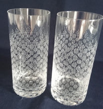 Lade das Bild in den Galerie-Viewer, 2er Set LONGDRINK GETRÄNKEGLÄSER "Studio Linie" - Kristallglas, Geschliffenes Geometrisches Abstraktes Punkte Kreise Dekor