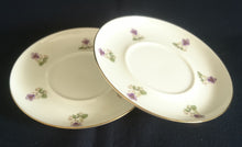 Lade das Bild in den Galerie-Viewer, UNTERTASSE - Porzellan, Blumen Goldrand Dekor (2. Wahl)