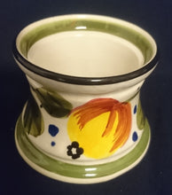 Lade das Bild in den Galerie-Viewer, 3er Set KAFFEEKANNE MIT DECKEL / MILCHKÄNNCHEN / ZUCKERDOSE OHNE DECKEL "Madeira" - Keramik / Steingut, Sonnenblumen Blüten Pflanzen Motiv Randdekor, Handbemalt