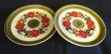 Lade das Bild in den Galerie-Viewer, SPEISETELLER "Tirol" - Keramik / Steingut, Rosen Motiv Dekor, Handbemalt