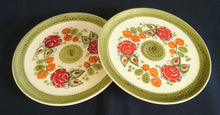 Lade das Bild in den Galerie-Viewer, DESSERTTELLER "Tirol" - Keramik / Steingut, Rosen Motiv Dekor, Handbemalt