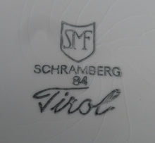 Lade das Bild in den Galerie-Viewer, 2er Set 3er KAFFEEGEDECKE "Tirol" - Keramik / Steingut, Rosen Motiv Dekor, Handbemalt