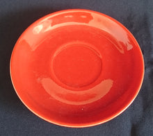 Lade das Bild in den Galerie-Viewer, 2er Set UNTERTASSEN "Tirol" - Keramik / Steingut, 60mm Innen, Einfärbiges Dekor, Handbemalt