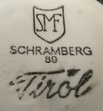 Lade das Bild in den Galerie-Viewer, ZUCKERSCHALE "Tirol" - Keramik / Steingut, Rosen Motiv Dekor, Handbemalt