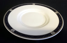 Lade das Bild in den Galerie-Viewer, 2er Set 2er KAFFEEGEDECKE "Classica" - Porzellan, Geometrischer X Kreuz Rand Dekor