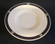 Lade das Bild in den Galerie-Viewer, 2er KAFFEEGEDECK "Classica" - Porzellan, Geometrischer X Kreuz Rand Dekor