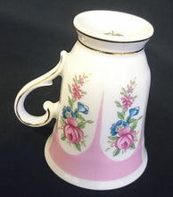 Lade das Bild in den Galerie-Viewer, ESPRESSOTASSE - Porzellan, Goldrand Linien Blumen Motiv Dekor