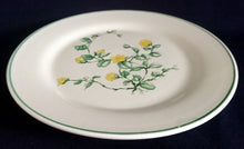 Lade das Bild in den Galerie-Viewer, 2er Set DESSERTTELLER - Keramik / Steingut, Blumenblüten Pflanzen Flora Randlinie Motiv Dekor