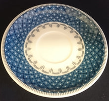 Lade das Bild in den Galerie-Viewer, 2er Set UNTERTASSEN - Porzellan, Geometrisches Strich Linien Rand Punkte Karo Motiv Dekor