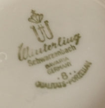 Lade das Bild in den Galerie-Viewer, 2er Set 2er KAFFEEGEDECKE - Porzellan, Linien Kurven Striche Motiv Dekor