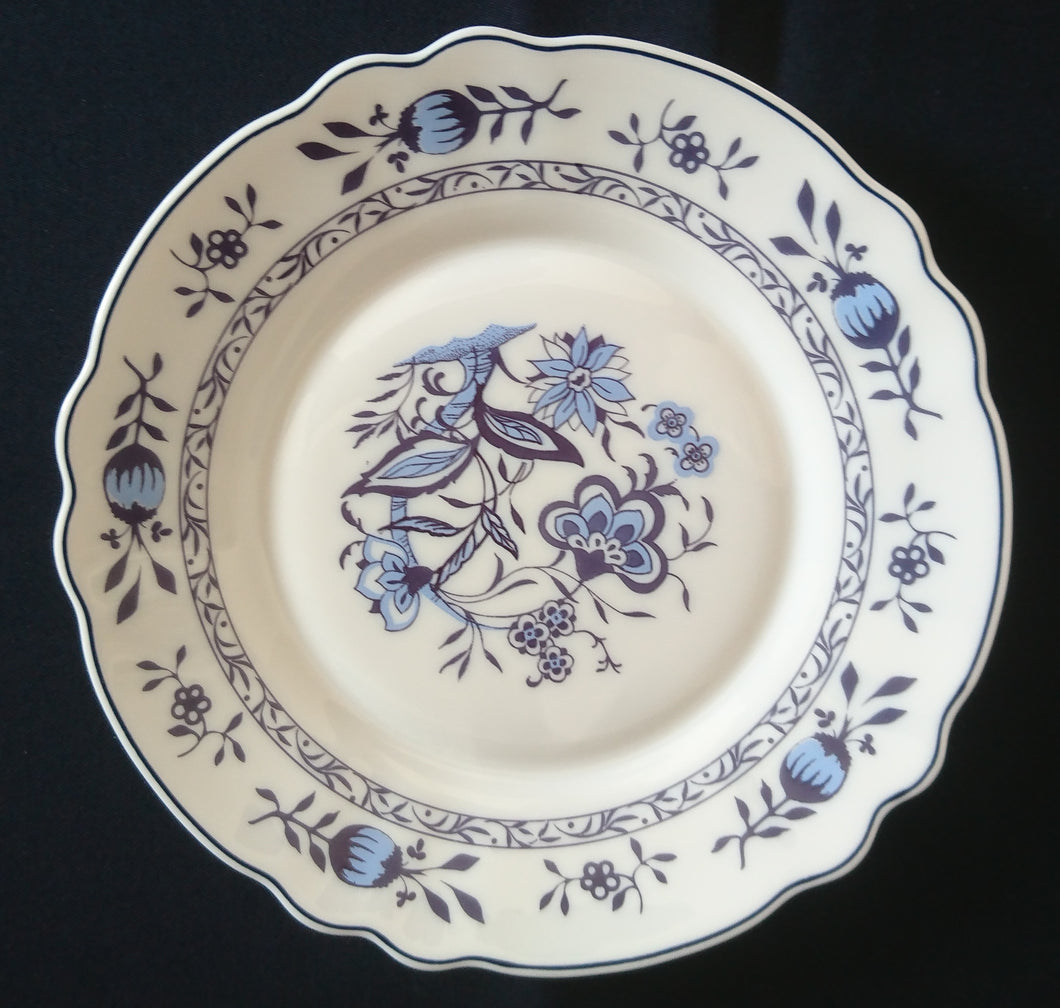 DESSERTTELLER - Acrylglas, Zwiebelmuster Gewellter Rand Relief Motiv Dekor