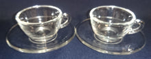 Lade das Bild in den Galerie-Viewer, MOCCA~ KAFFEETASSE - Hartglas, Einfärbiges Klares Moderne Form Motiv Dekor
