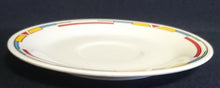 Lade das Bild in den Galerie-Viewer, 2er Set UNTERTASSEN &quot;Atlantic&quot; - Porzellan, Balken Linien Rechtecke Striche Motiv Dekor
