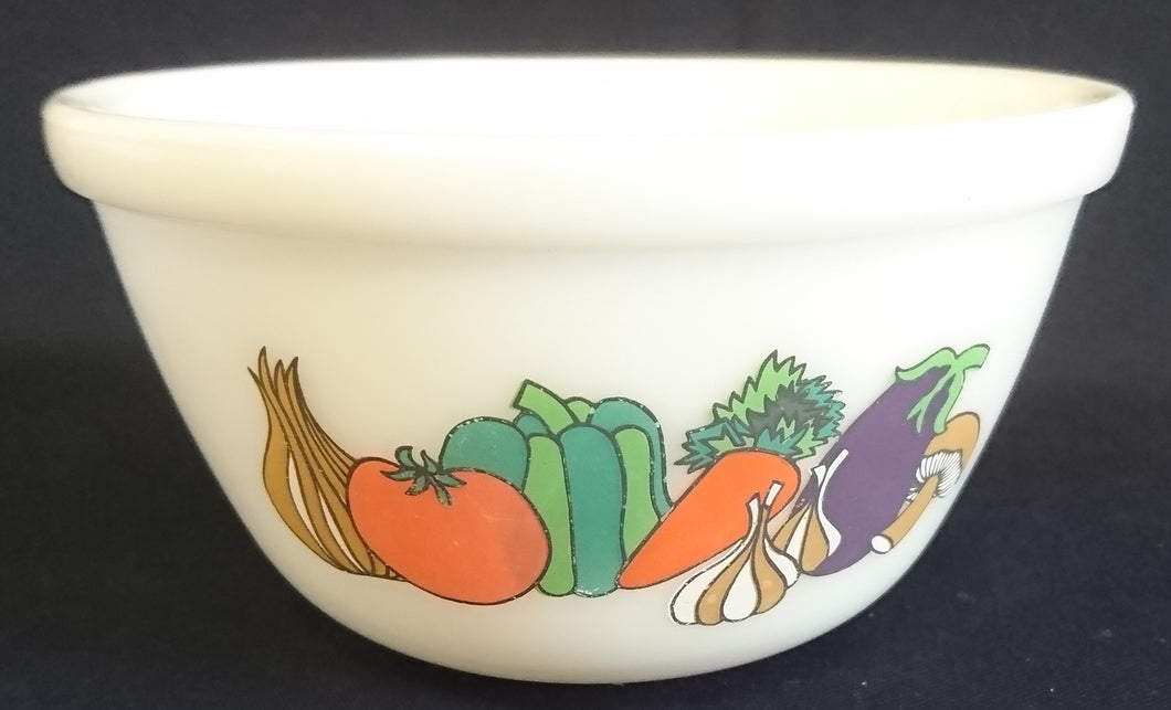 FRÜHSTÜCKS MÜSLISCHALE - Acrylglas, Gemüse Zwiebel Tomaten Paprika Karotten Knoblauch Aubergine Pilze Motiv Dekor