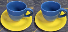 Lade das Bild in den Galerie-Viewer, 2er Set UNTERTASSE &quot;Scandia&quot; - Porzellan, Einfärbiges Modernes Motiv Dekor (Gelb)
