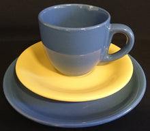 Lade das Bild in den Galerie-Viewer, 2er Set DESSERTTELLER &quot;Scandia&quot; - Porzellan, Einfärbiges Modernes Motiv Dekor (Blau)
