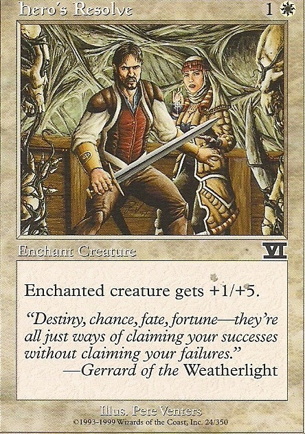 HERO´S RESOLVE, Magic -The Gathering-, Ausgabe / Set / Serie 6te Edition (Classic) 1999