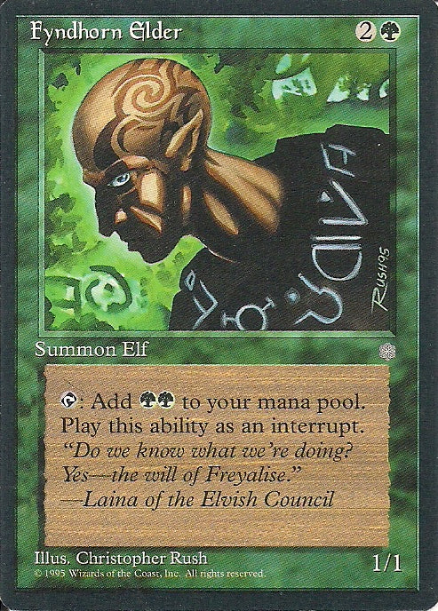FYNHORN ELDER, Magic -The Gathering-, Ausgabe / Set / Serie Eiszeit (Ice Age) 1995