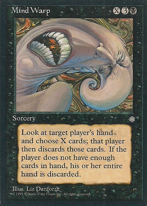 MIND WARP, Magic -The Gathering-, Ausgabe / Set / Serie Eiszeit (Ice Age) 1995