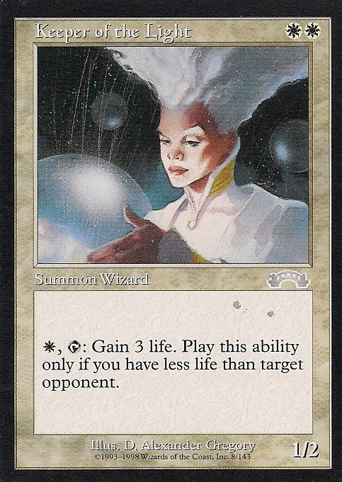 KEEPER OF THE LIGHT, Magic -The Gathering-, Ausgabe / Set / Serie Exodus (Exodus) 1998