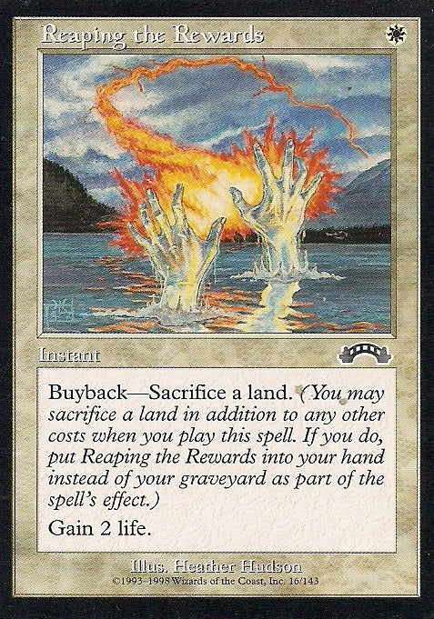 REAPING THE REWARD, Magic -The Gathering-, Ausgabe / Set / Serie Exodus (Exodus) 1998
