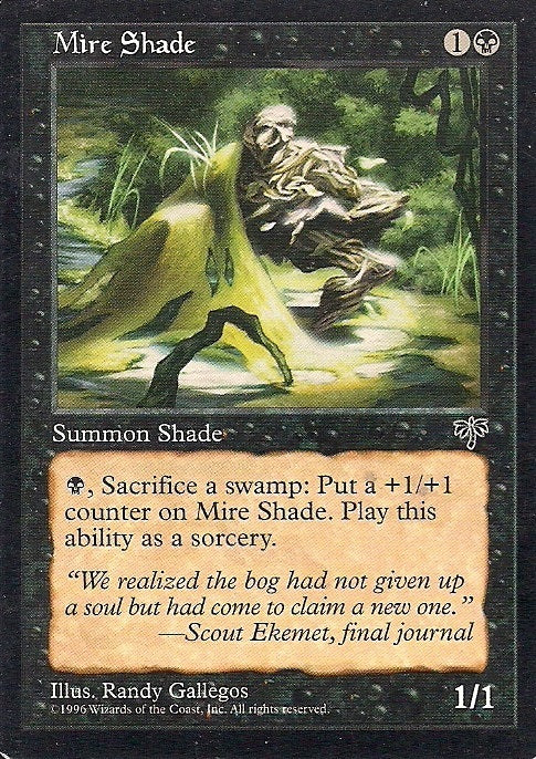 MIRE SHADE, Magic -The Gathering-, Ausgabe / Set / Serie Trugbilder (Mirage) 1996