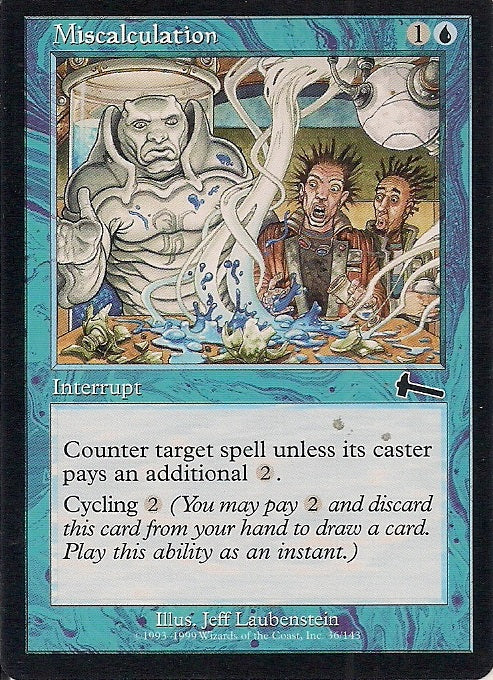 MISCALCULATION, Magic -The Gathering-, Ausgabe / Set / Serie Urzas Vermächtnis (Urza´s Legacy) 1999