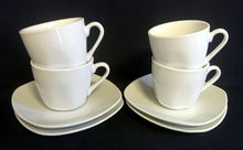 Lade das Bild in den Galerie-Viewer, 8 Teiliges ESPRESSO~ KAFFEESERVICE - Porzellan, Gastronomische Einfärbiges Motiv Dekor
