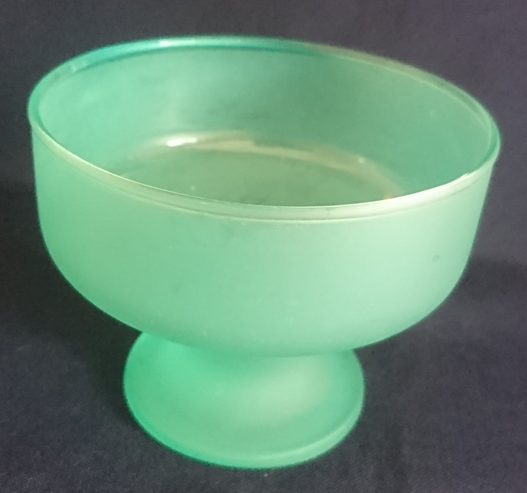 EISBECHER ~SCHALE - Hartglas, Partyfarbende Moderne Einfärbiges Motiv Dekor (Grün)
