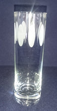 Lade das Bild in den Galerie-Viewer, MINI LONGDRINK~ GETRÄNKEGLAS - Kristallglas, Mattiert Ovale Kreise Flecken Punkte Motiv Dekor
